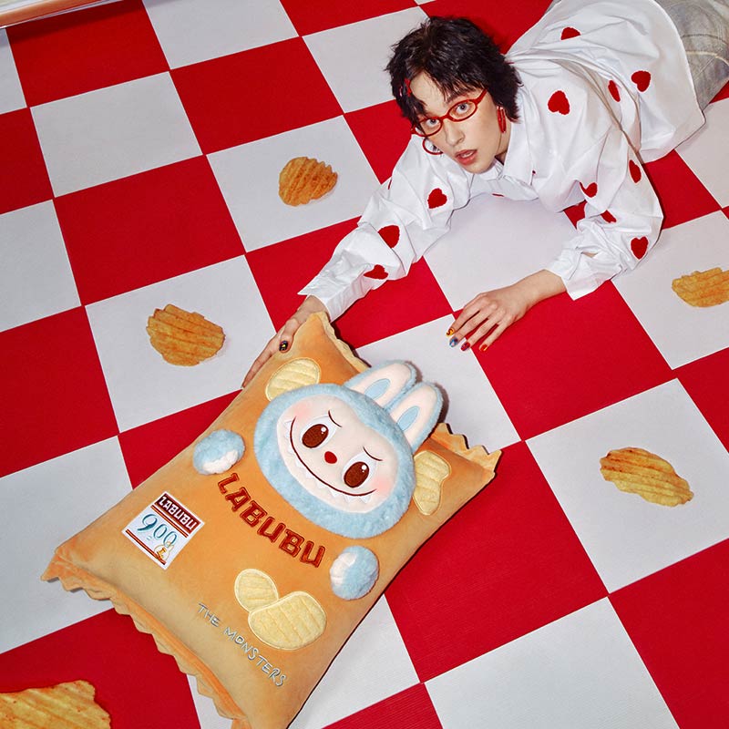 [AUTHENTIC POPMART ] Labubu The Monsters Wacky Mart Series Chips Pillow