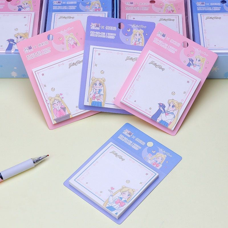 Sailormoon 4 Pcs Sticky Notes Stationary Journal Accessories