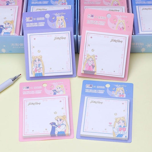 Sailormoon 4 Pcs Sticky Notes Stationary Journal Accessories