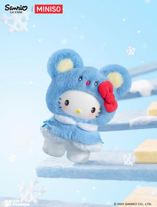 Release 11/17 [Authentic] Miniso Sanrio Characters Little Cloak Series Vinyl Plush Blind Boxes Pendant