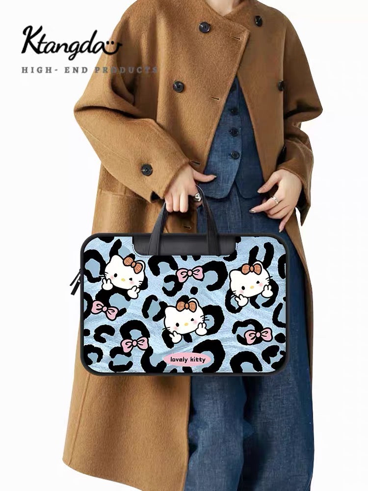 Sanrio Hello Kitty Cheetah Print Laptop Computer Bag