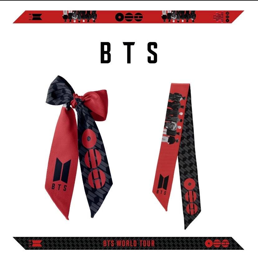K-pop BTS Arirang World Tour Concert Silk DIY Accessories Hair Bag Clothes Charm 95*5 cm