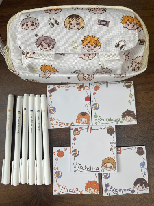 Haikyuu Anime Stationary Back to School Office Supplies Kageyama Kuroo Kenma