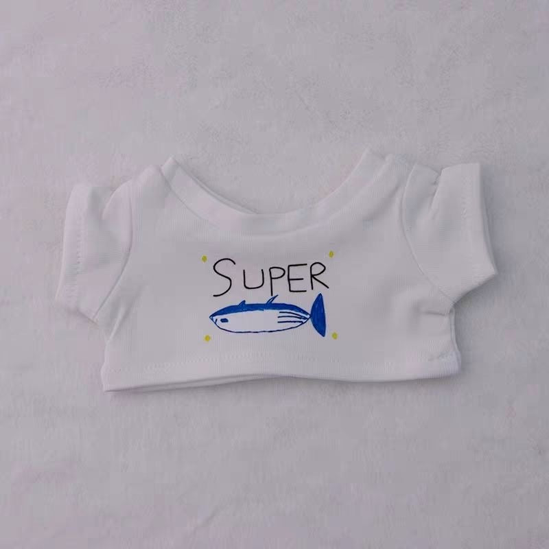 K-pop Jin Tour Super Tuna Labubu White Clothes