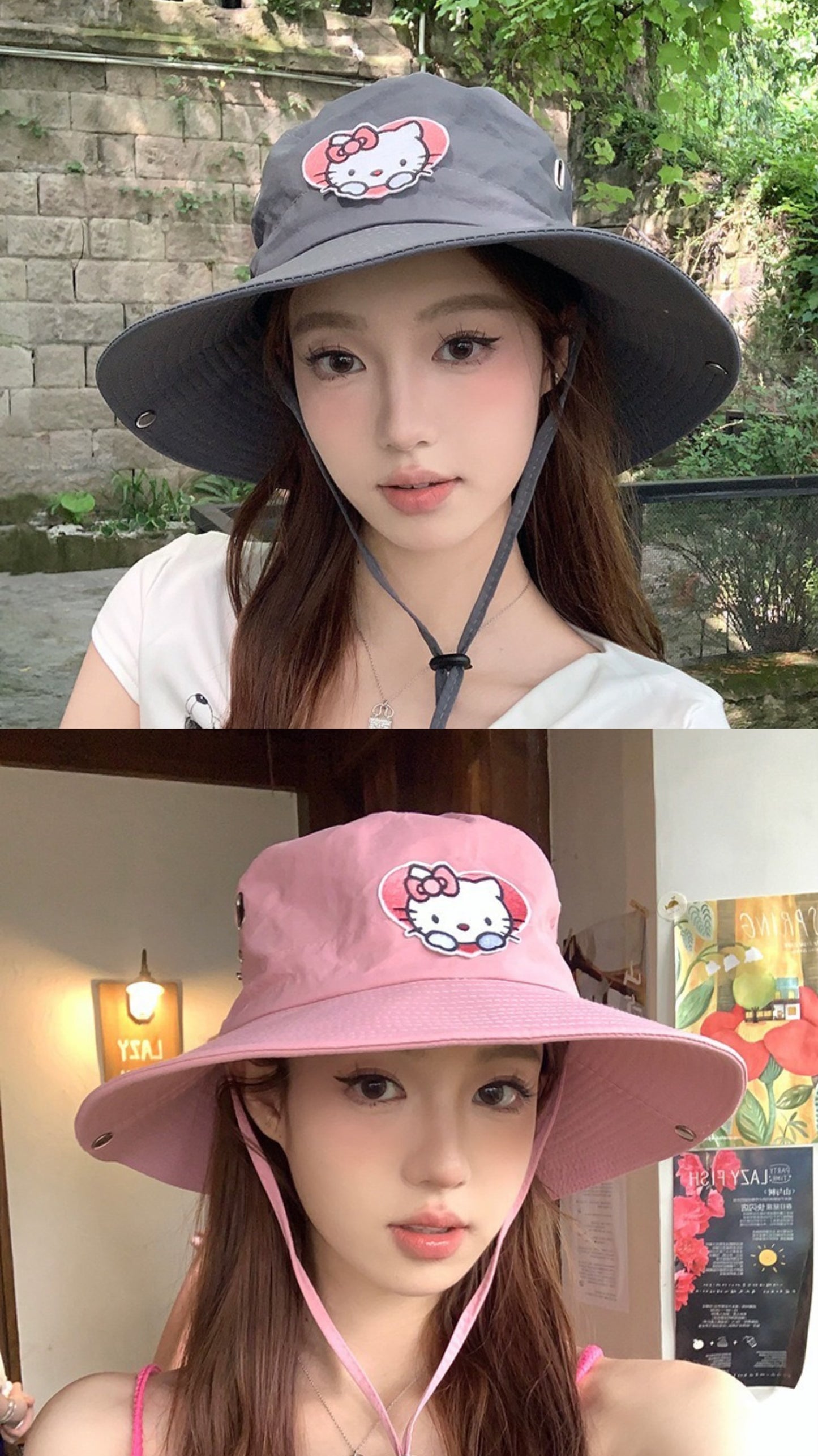 [FREE SHIPPING] Cute Kawaii Summer Hello Kitty Women’s Hat Hiking Hat