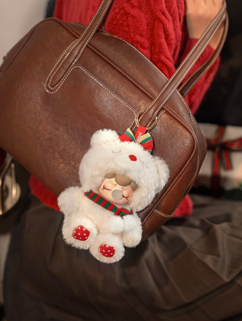 [Authentic] Limited Edition Rolife Nanci Christmas Bear Birthday Gift Vinyl Plush Pendant Not Blind Boxes