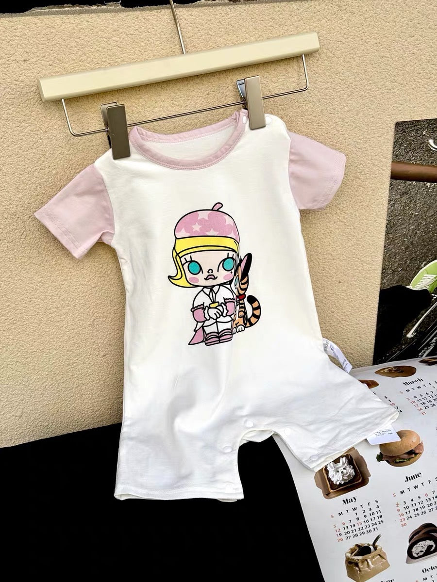 Labubu Popmart Baby Clothes One Piece Baby Jumper