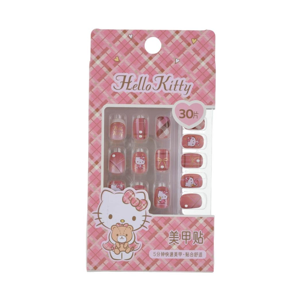 [Authantic] Miniso land Sanrio Hello Kitty Bag Mirror Plushy Pillow Hair Clip Retro Plaid Series