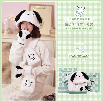 Sanrio Winter Pochacco Set of 4 + Gift Box