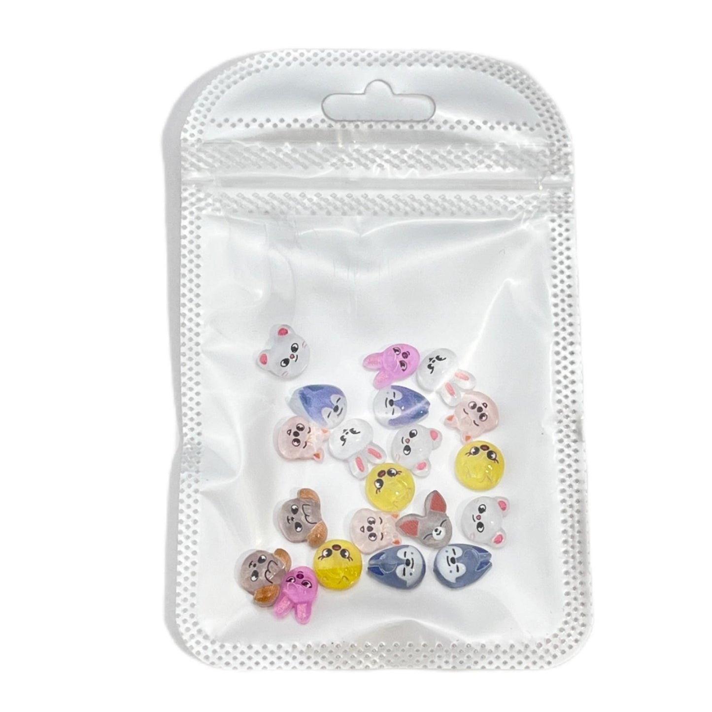 K-pop Skzoo Stray Kids Nail Charms pack of 20 mixed designs + sticker pack