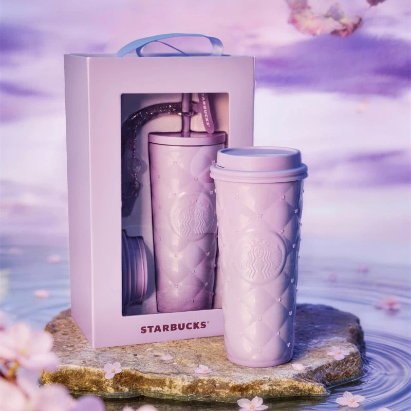 Authentic Starbucks China 2026 Spring Cherry Blossom Stanley Tumbler Cup Mug