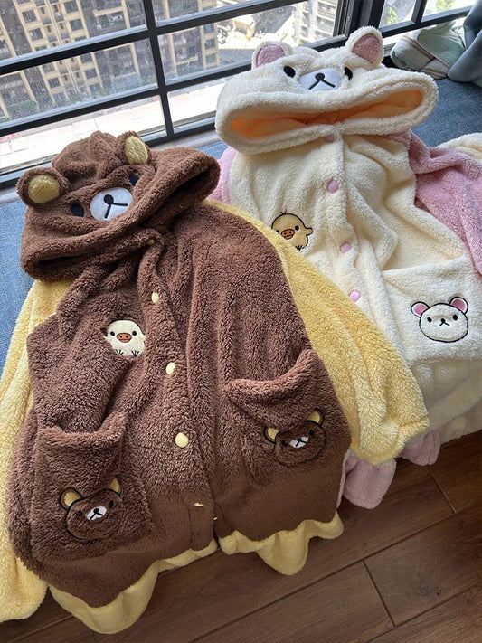 Sanrio Winter Pajamas Rilakkuma Robe + Pants