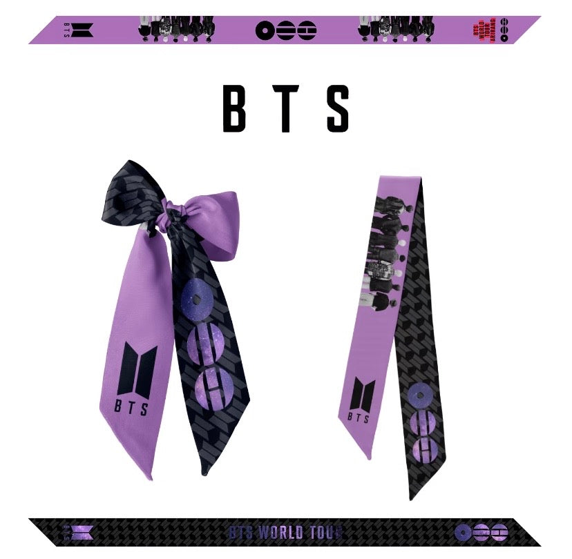 K-pop BTS Arirang World Tour Concert Silk DIY Accessories Hair Bag Clothes Charm 95*5 cm