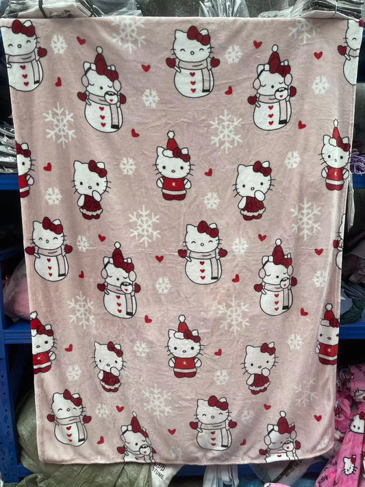 Cute Sanrio Hello Kitty Christmas Blanket