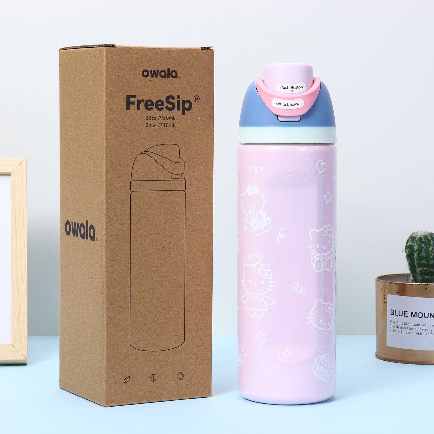 Sanrio Hello Kitty Owala Water Bottle 24 oz