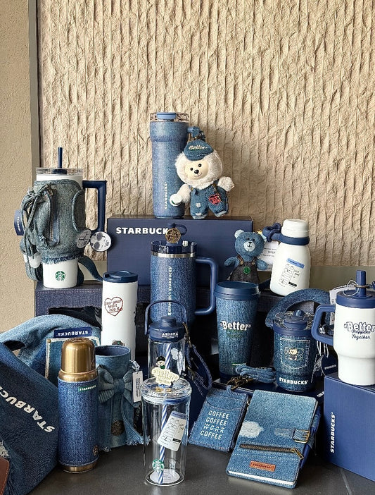 Authentic Starbucks Mainland China Denim Series Stanley Tumbler