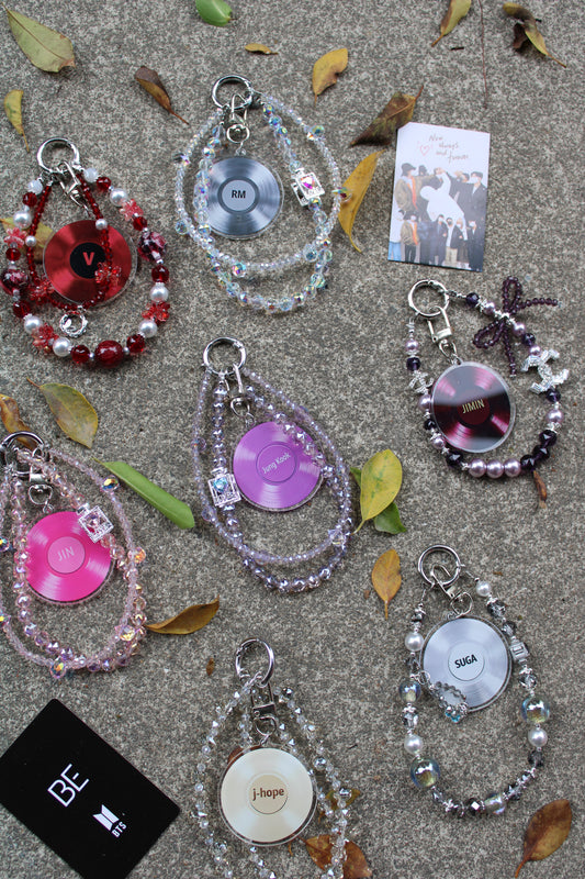 K-pop BTS Vinyl Army Arirang Bag Phone Charms Accessories