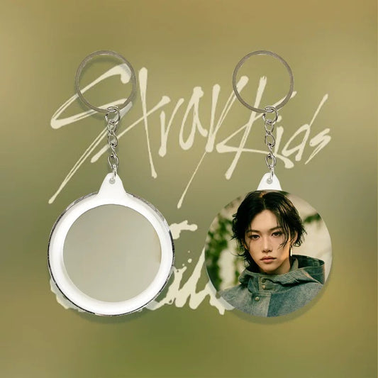 K-pop Stray Kids Hollow Album Mirror/ Keychain Badge