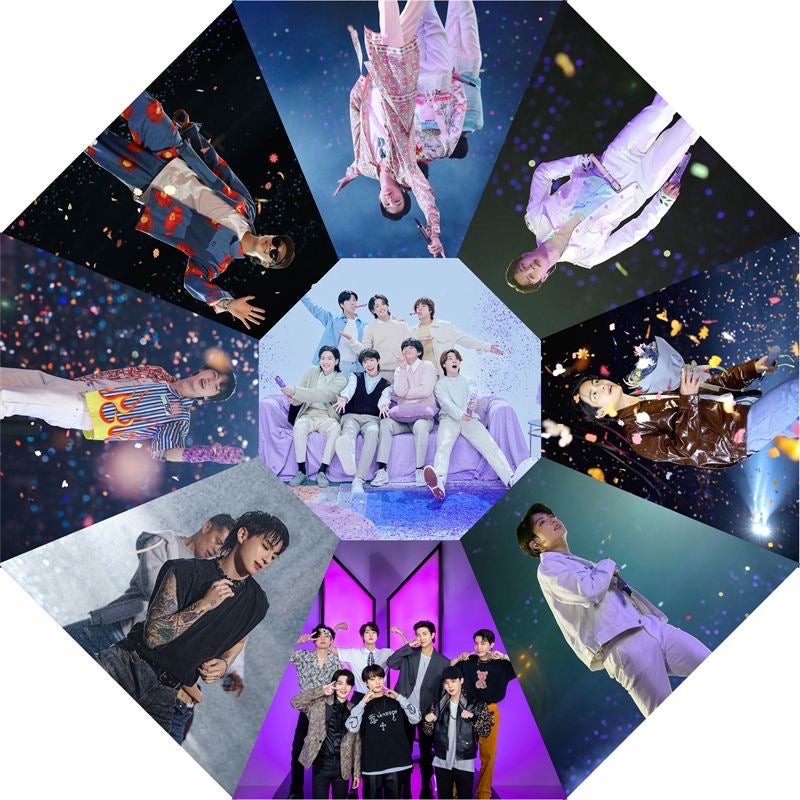 K-pop BTS Jungkook RM Jhope Jimin Jin Suga Taehyung Umbrella
