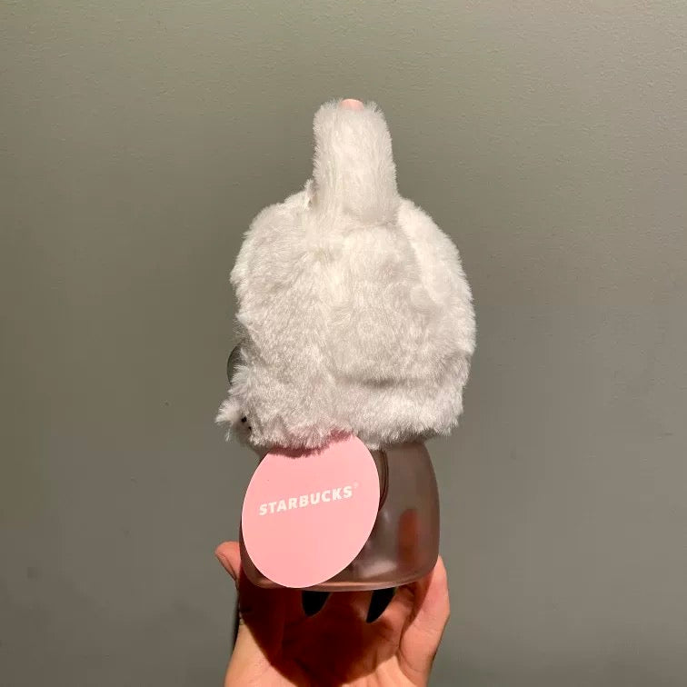 Authentic Starbucks Teddy Bear Cup Cat Style Glass Cup