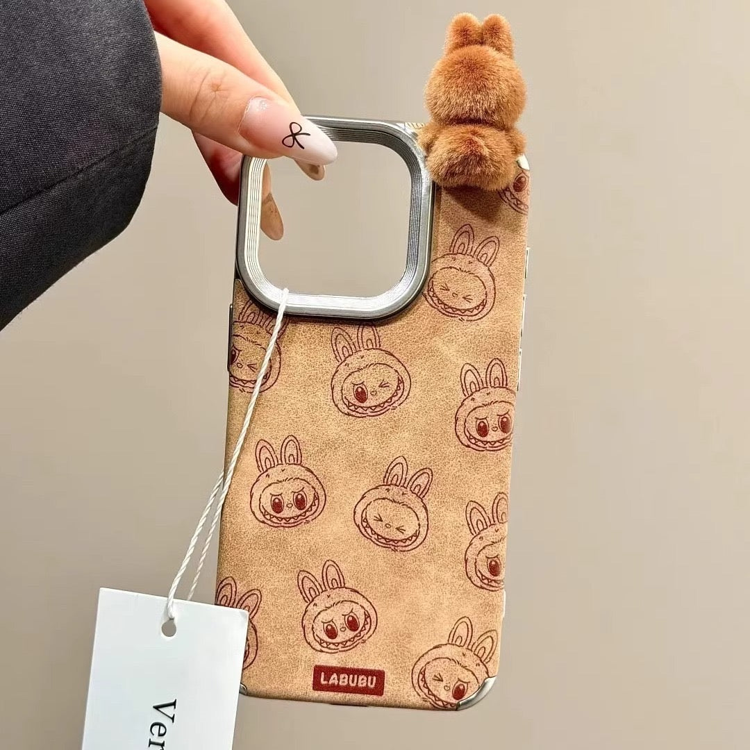 Popmart Labubu Phone Case With Labubu Mini Doll Charm