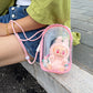 Popmart Labubu Plushy Keychain Bag Anti Theft Accessories Bag