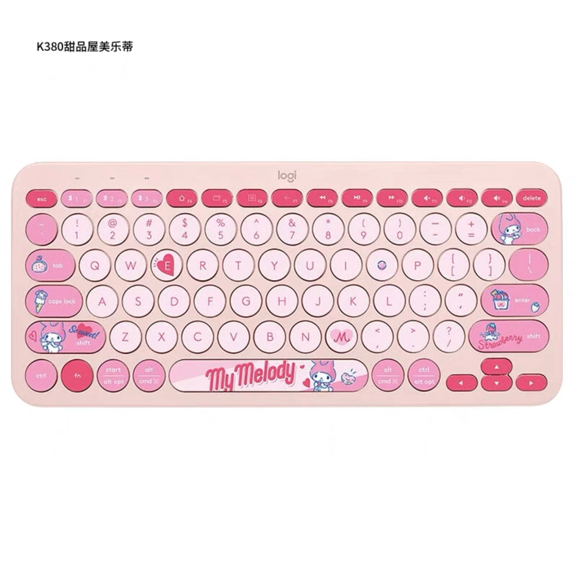 Logitech Official Licensed Sanrio Keyboard Cinnamoroll My Melody Kuromi Hello Kitty Keyboard