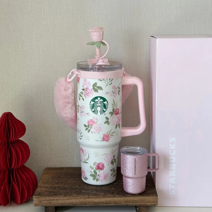Authentic Starbucks Rose Garden Series Cup Tumbler