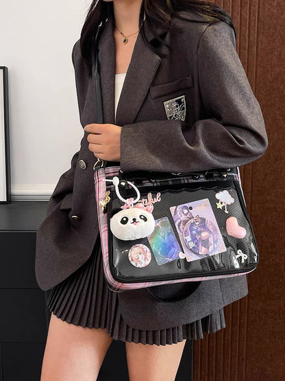Plushy Labubu Sanrio Anime Charm Pin Medium Ita Bag
