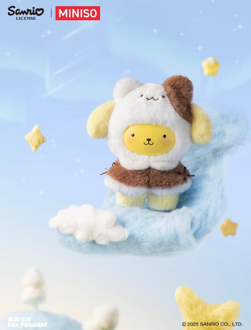 Release 11/17 [Authentic] Miniso Sanrio Characters Little Cloak Series Vinyl Plush Blind Boxes Pendant