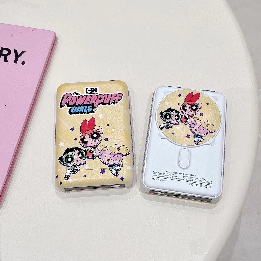 Cute Kawaii Sanrio Powerbank Fast Charging Multi Functional Mag Safe Powerbank