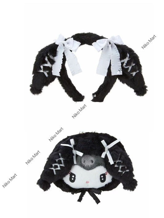 Cute Kawaii Japanese style Sanrio My Melody Kuromi Fluffy Coin Bag Ears