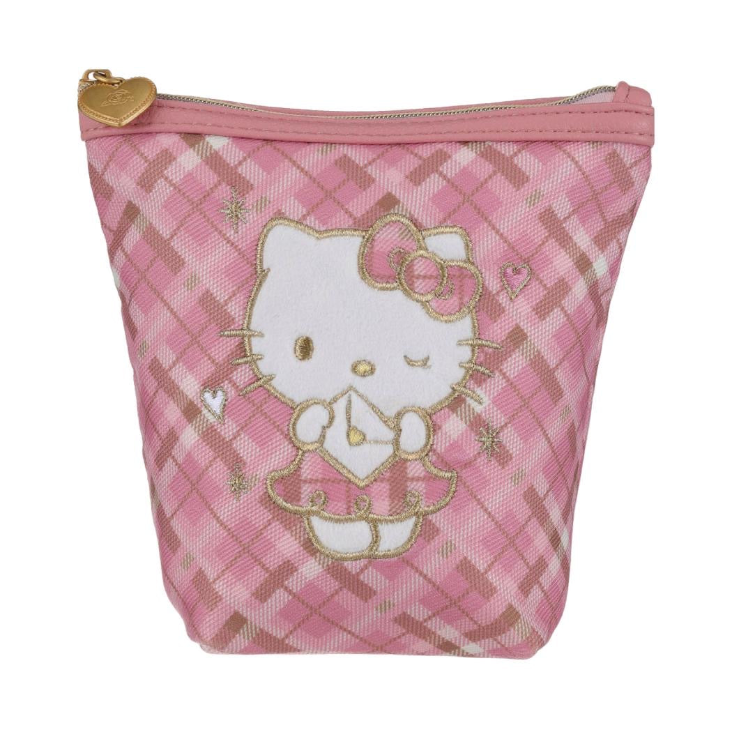 [Authantic] Miniso land Sanrio Hello Kitty Bag Mirror Plushy Pillow Hair Clip Retro Plaid Series