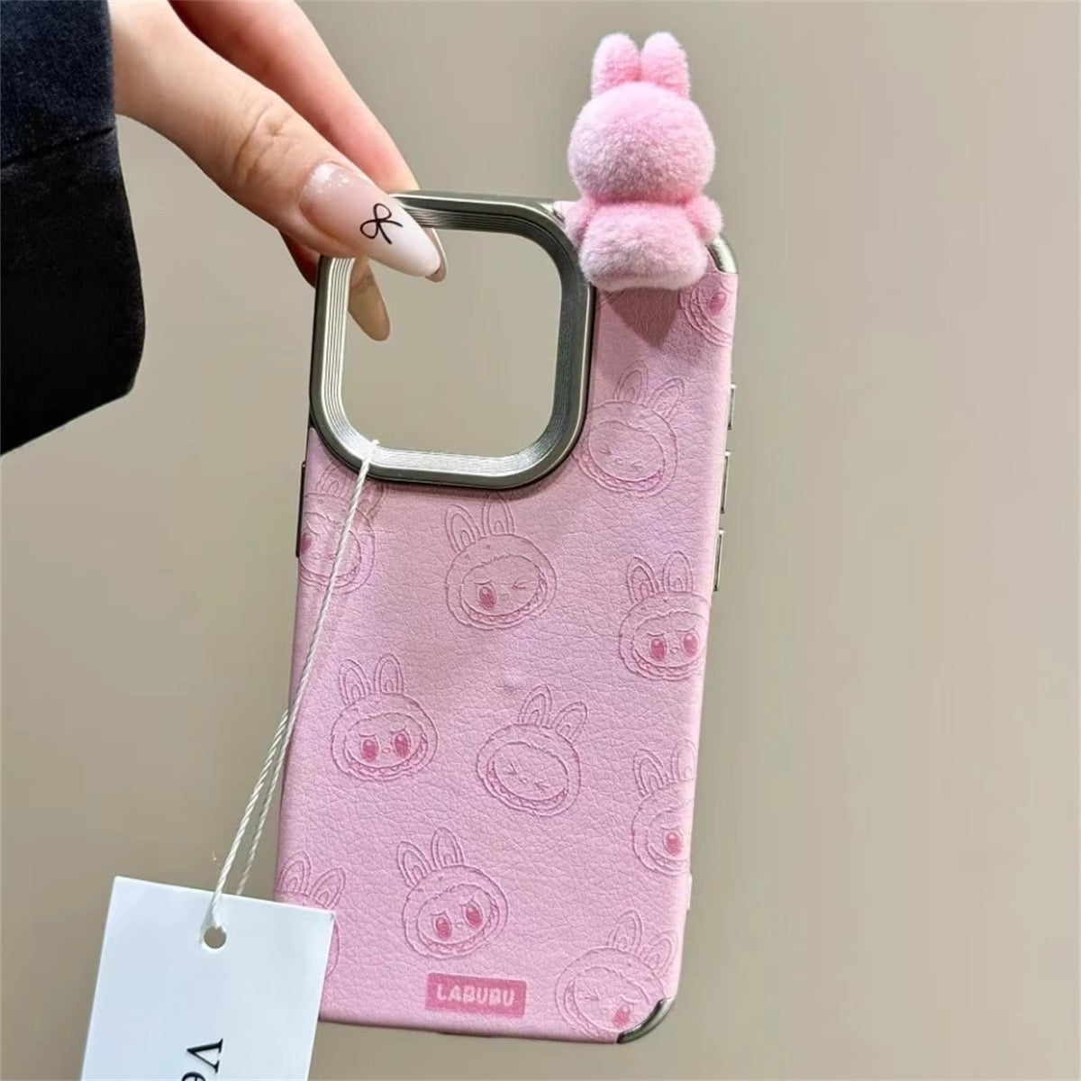Popmart Labubu Phone Case With Labubu Mini Doll Charm