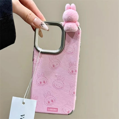 Popmart Labubu Phone Case With Labubu Mini Doll Charm