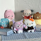 Sanrio Halloween Plushy Japan Version  Keychain Bag Charm Pompompurin My Melody Cinamoroll Hello Kitty Kuromi 12 cm plushy