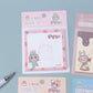 Labubu 4 Pcs Sticky Notes Stationary Journal Accessories