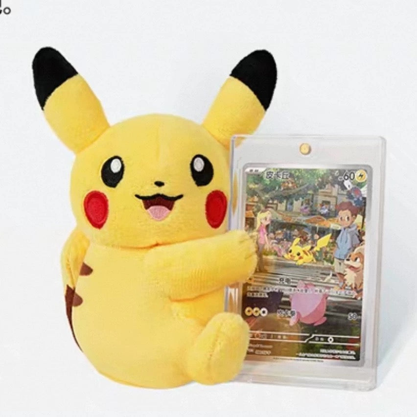 Authentic Pokémon Blind Boxes Round Containers Plushy Card