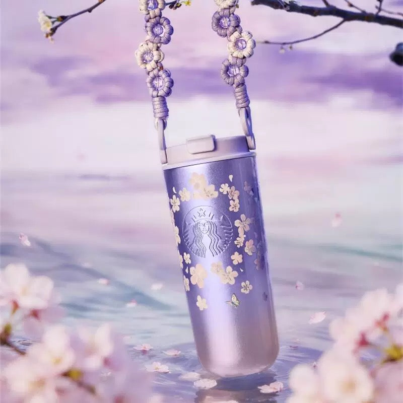 Authentic Starbucks China 2026 Spring Cherry Blossom Stanley Tumbler Cup Mug