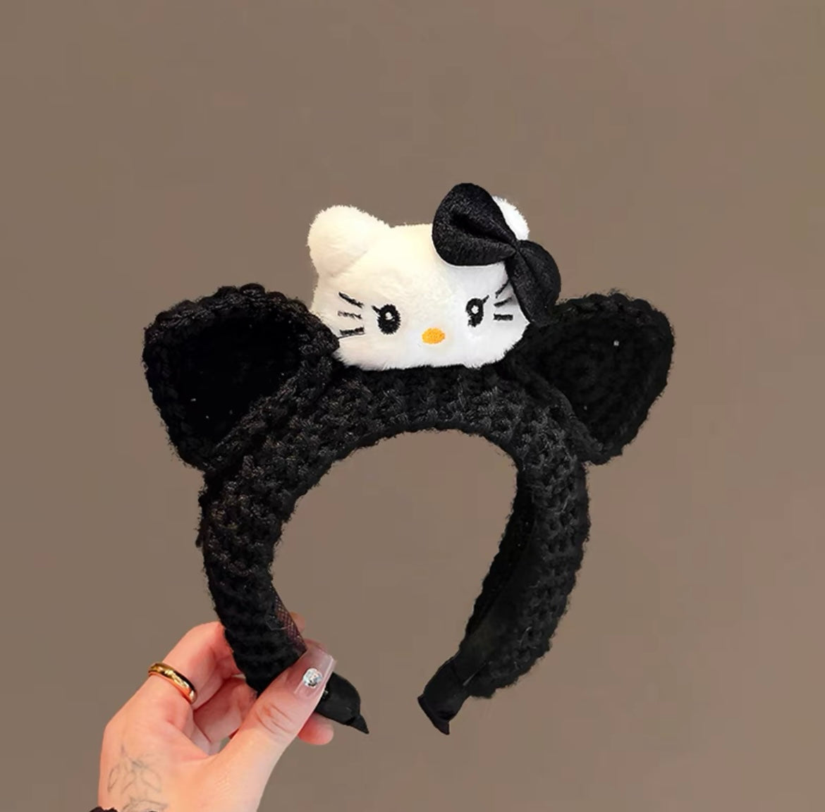 Sanrio Cute knitted Hello Kitty Headband Make Up Band