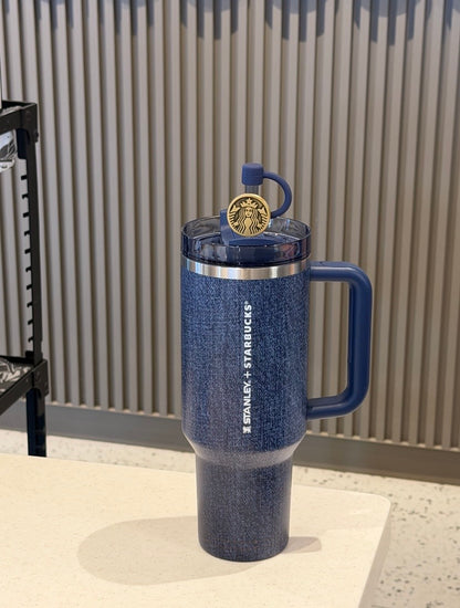 Authentic Starbucks Mainland China Denim Series Stanley Tumbler