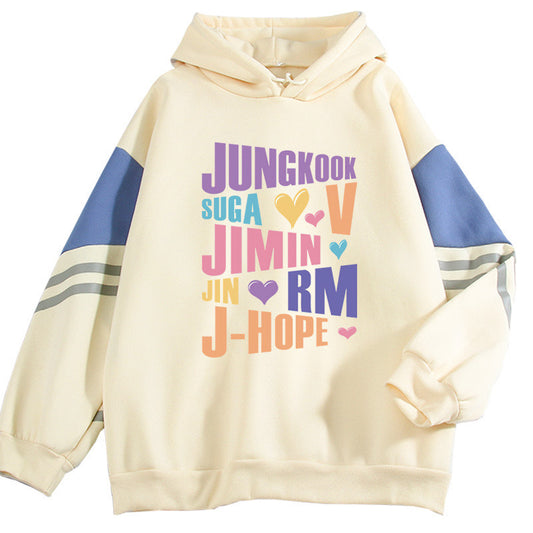 K-pop BTS Hoodie Sweater Suga V Jimin Jungkook Jin RM J Hope