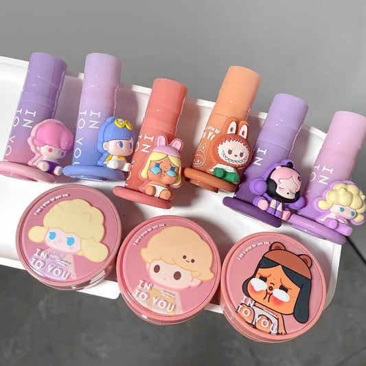 Intoyou X Popmart Make Up Labubu Dimoo Cry Baby Sweet Bean Lipstick