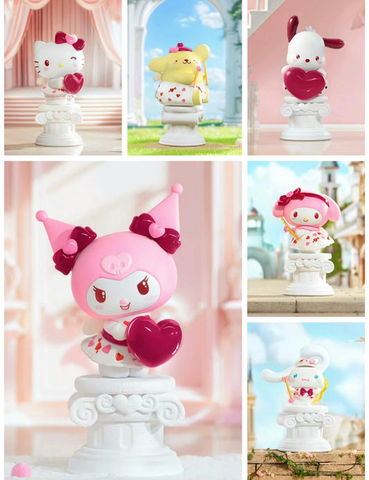 Cute Sanrio Chinese Valentines 520 Blind Box Hello Kitty Tuxedo Sam Cinnamoroll My Melody Kuromi Pochacco Pompompurin