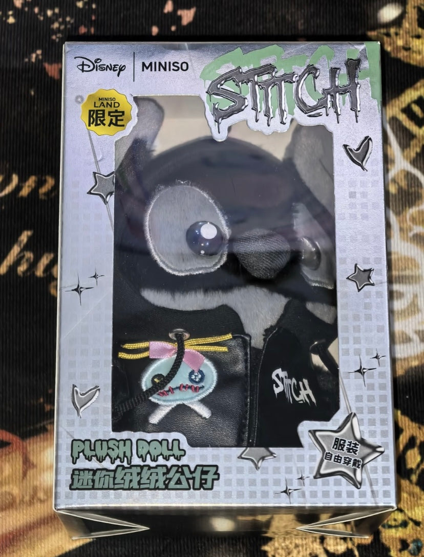 Authentic Minisoland Disney Stitch Black Plush Pendant Not Blind Boxes