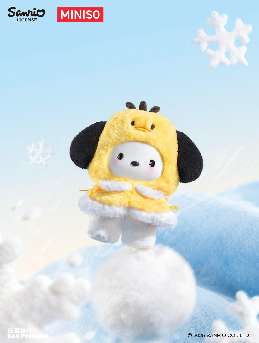 Release 11/17 [Authentic] Miniso Sanrio Characters Little Cloak Series Vinyl Plush Blind Boxes Pendant
