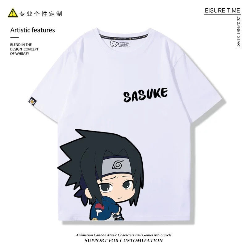 Naruto Anime T-shirt Matching Couple Kids Family Clothes
