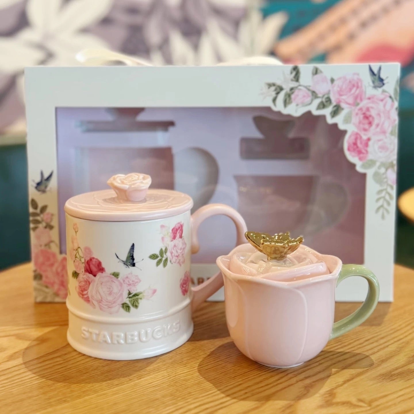 Authentic Starbucks Rose Garden Series Cup Tumbler