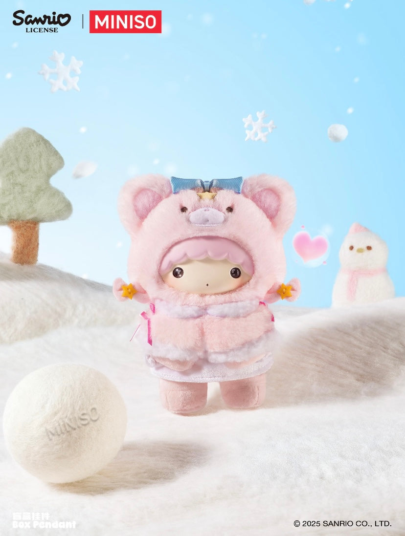 Release 11/17 [Authentic] Miniso Sanrio Characters Little Cloak Series Vinyl Plush Blind Boxes Pendant
