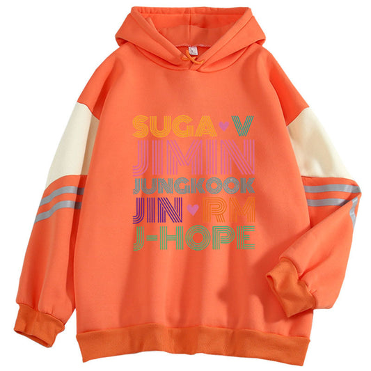 K-pop BTS Hoodie Sweater Suga V Jimin Jungkook Jin RM J Hope